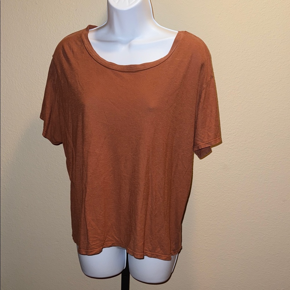 Jungmaven Ojai Hemp Organic Cotton Terracotta Short Sleeve Tee Women’s Size L